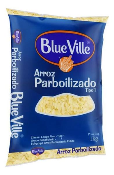 Imagem de Arroz Parboilizado Tipo 1 Blue Ville Pacote 1Kg