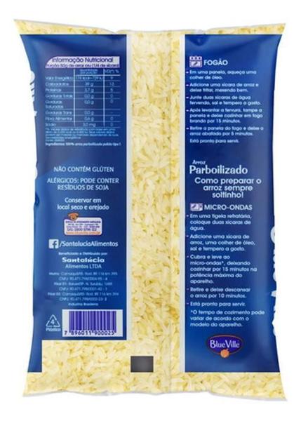 Imagem de Arroz Parboilizado Tipo 1 Blue Ville Pacote 1Kg