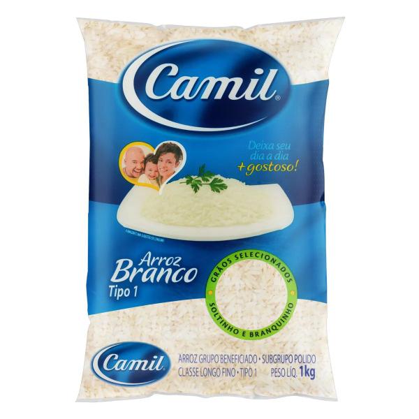 Imagem de Arroz Polido Tipo 1 Camil Pacote 1kg