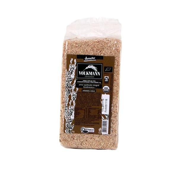 Imagem de Arroz Quebrado Integral Orgânico Biodinâmico 1Kg - Volkmann