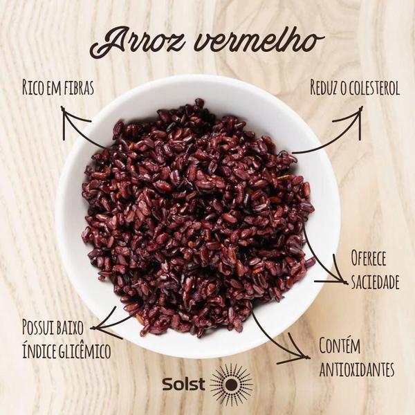 Imagem de Arroz Vermelho Orgânico Integral À Vácuo Solst 500 G