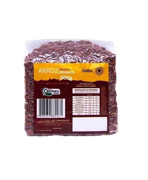 Arroz Vermelho Orgânico Integral À Vácuo Solst 500 G Imagem de Arroz Vermelho Orgânico Integral À Vácuo Solst 500 G
