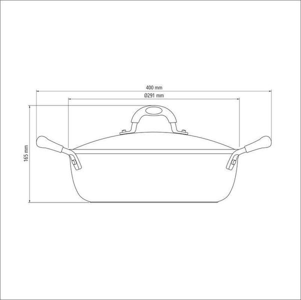 Imagem de Arrozeira tramontina mônaco induction em alumínio com revestimento interno e externo antiaderente starflon premium preto com tampa 28 cm 4,2 l