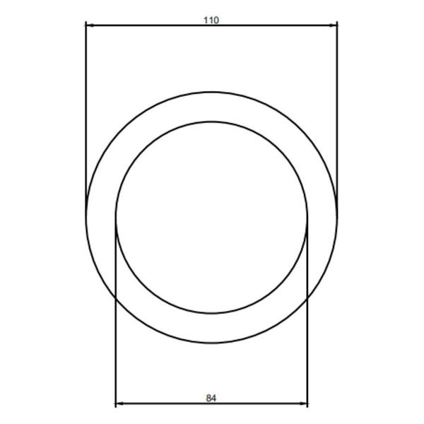 Imagem de Arruela Anel Vedação Borracha Plástica 110 x 84 x 4mm 1un