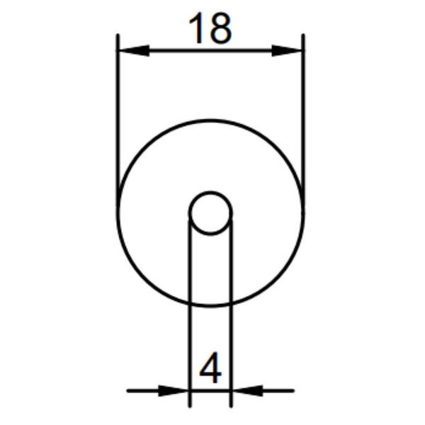 Imagem de Arruela Anel Vedação Borracha Plástica 18 x 4 x 3mm 25un