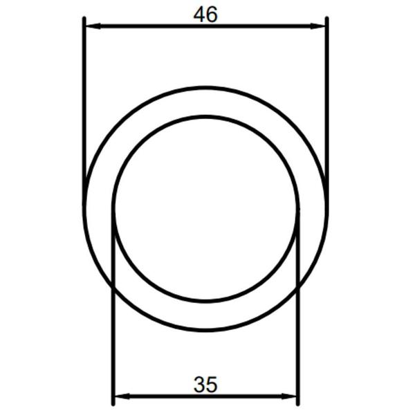 Imagem de Arruela Anel Vedação Borracha Plástica 46 x 35 x 3mm 10un