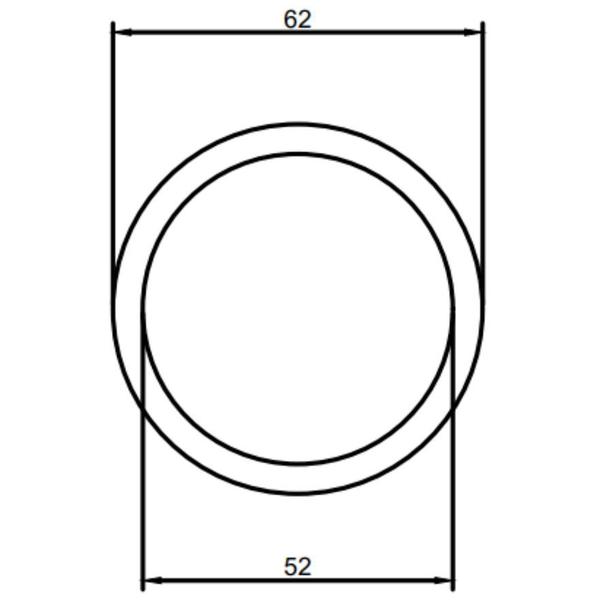 Imagem de Arruela Anel Vedação Borracha Plástica 62 x 52 x 4mm 2un