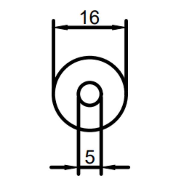 Imagem de Arruela Anel Vedação Rigida Cinza PVC 16 x 5 x 3mm 50un