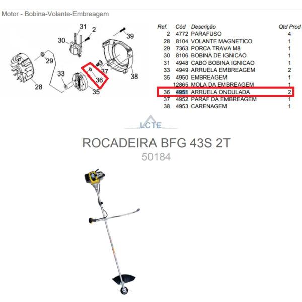 Imagem de Arruela Ondulada da Embreagem Buffalo Original 2 uni - 4951