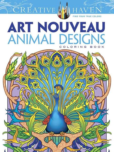 Imagem de Art Nouveau Animal Designs - Creative Haven Coloring Books - Dover Publications