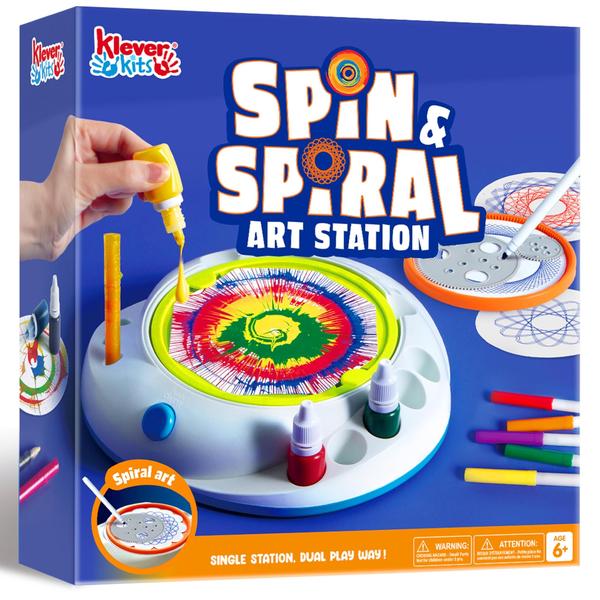 Imagem de Art Station Klever Kits Spin & Spiral Art para crianças a partir de 6 anos