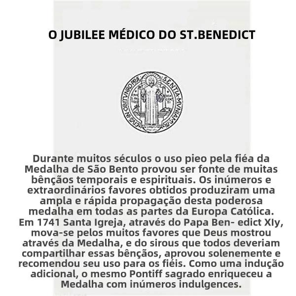 Imagem de Arte de ST BENEDICT CROSS para parede ou mesa, vinil, grande, acabamento completo, 5"