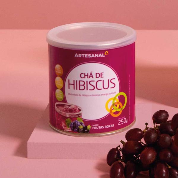 Imagem de Artesanal Chá Hibiscus - Sabor Frutas Roxas - 250g  Relampago 