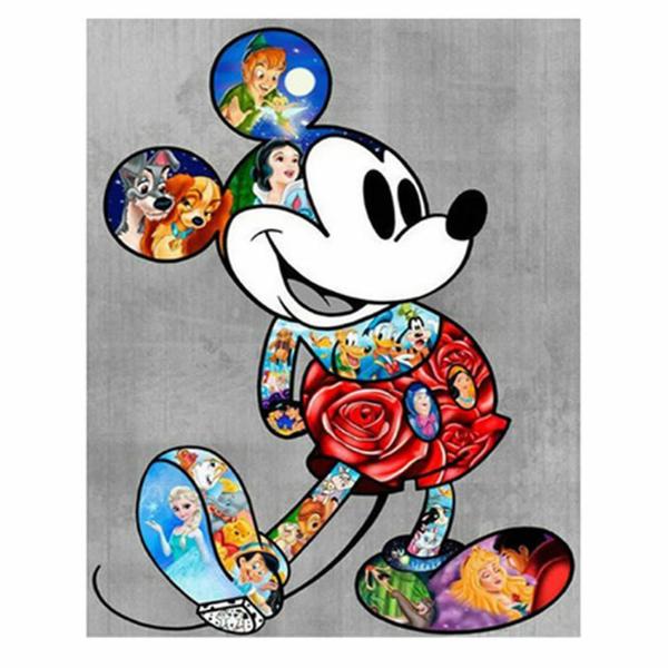 Imagem de Artesanato Pintura Com Diamante Diy 20x25 - MICKEY I