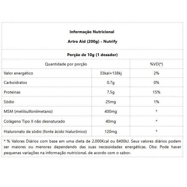 Imagem de Artro Aid (200g) - Sabor: Laranja