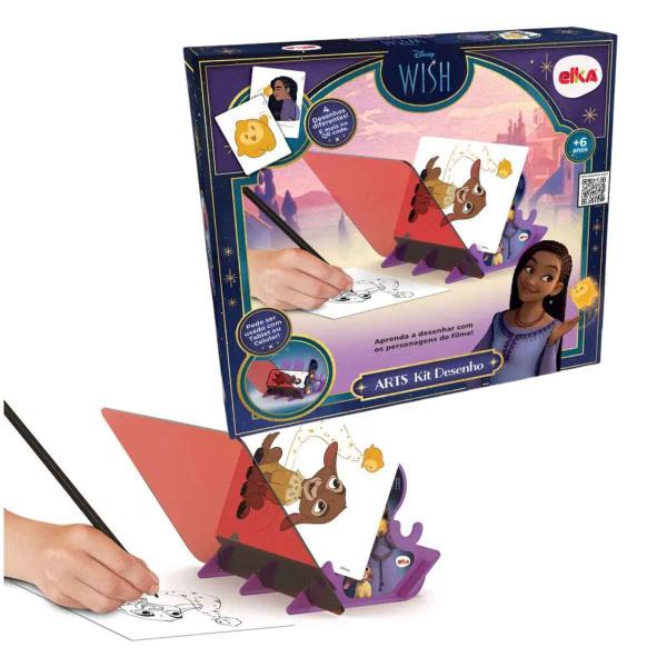 Imagem de Arts Kit Desenho Disney Wish Original Elka - Brinquedo De Desenhar Crianças +6 Anos