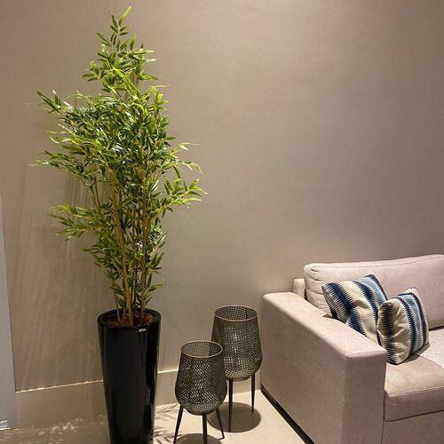 Imagem de Árvore Artificial Bambu 7 Hastes 170cm Permanente No Gesso