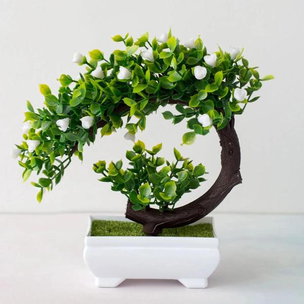 Imagem de Árvore de Bonsai Artificial em Vaso - Decoração para Mesa