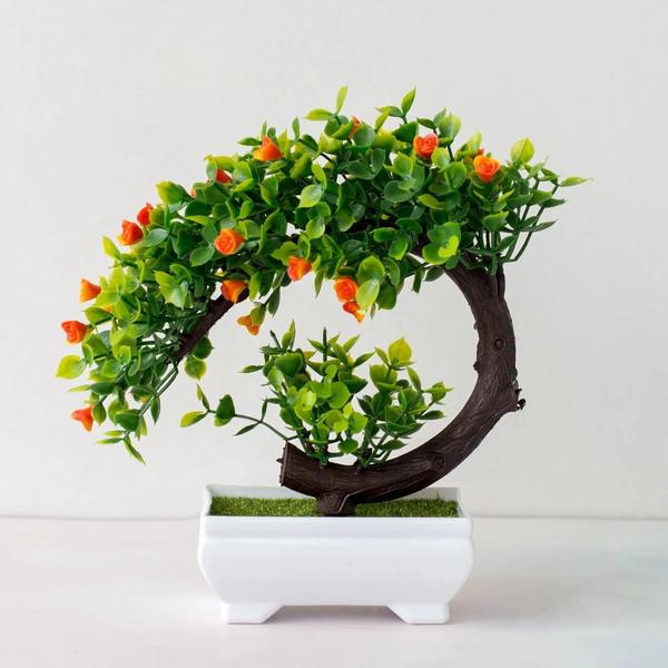 Imagem de Árvore de Bonsai Artificial em Vaso - Decoração para Mesa