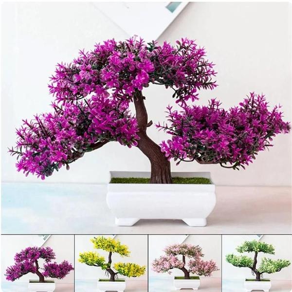 Imagem de Árvore de Bonsai Artificial Kahaul - Flores Falsas para Decoração de Festa e Casamento