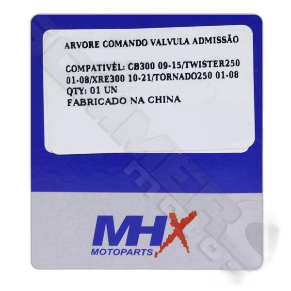 Arvore De Comando Honda Cb 300/ Cbx 250 Mhx - Cpl/Mhx Imagem de Arvore De Comando Honda Cb 300/ Cbx 250 Mhx