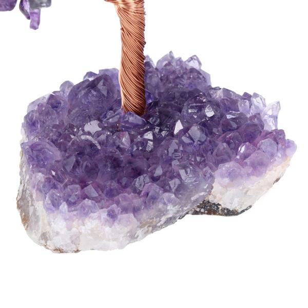 Imagem de Árvore decorativa Jovivi Natural Amethyst Healing Crystal