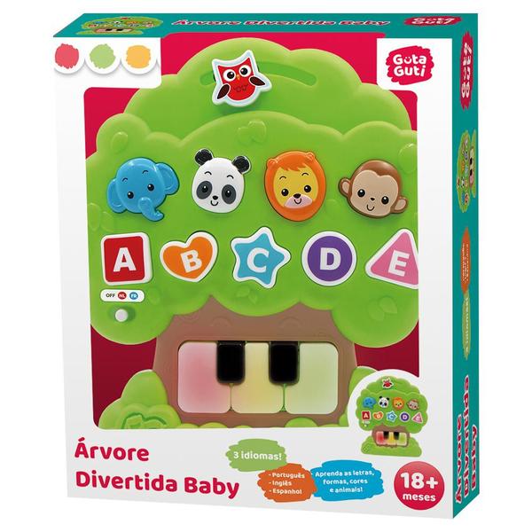 Árvore Divertida Baby - Som e Luz - Guta Guti - DM Toys Imagem de Árvore Divertida Baby - Som e Luz - Guta Guti - DM Toys