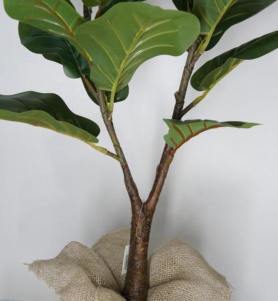 Imagem de Arvore Planta Artificial Ficus Lyrata Para Vaso Decorativo Toque Real Permanente