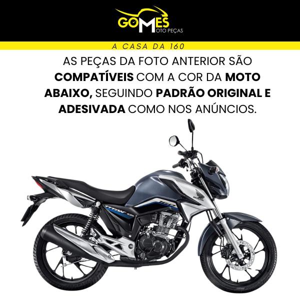 Imagem de Asa (aba) Tanque Cg Titan 160 Modelo 2022 / 2024 + Farol Completo Com Suporte do Painel