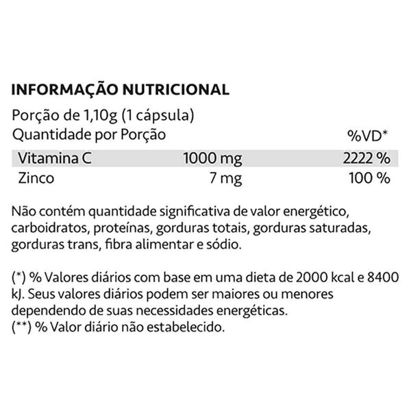 Imagem de AscorVit Vitamina C 1000mg + Zinco 60 Cápsulas Maxinutri