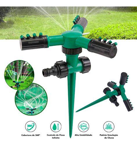 Imagem de Aspersor Irrigador 360 Automatico Giratorio 12 Jatos 400m