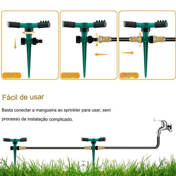 Imagem de Aspersor Irrigador Para Grama E Jardim 360 Graus