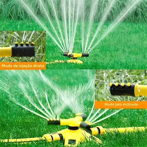 Imagem de Aspersor Rotativo Automático 360° para Irrigação de Jardim e Horta