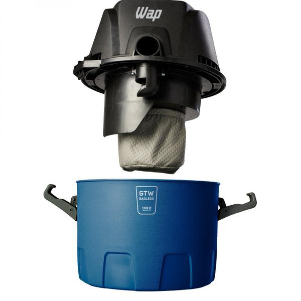 Imagem de Aspirador de Água e Pó WAP GTW Bagless Alça Ergonômica 6L com Bocal de Sopro 1400W 220V Azul/Preto