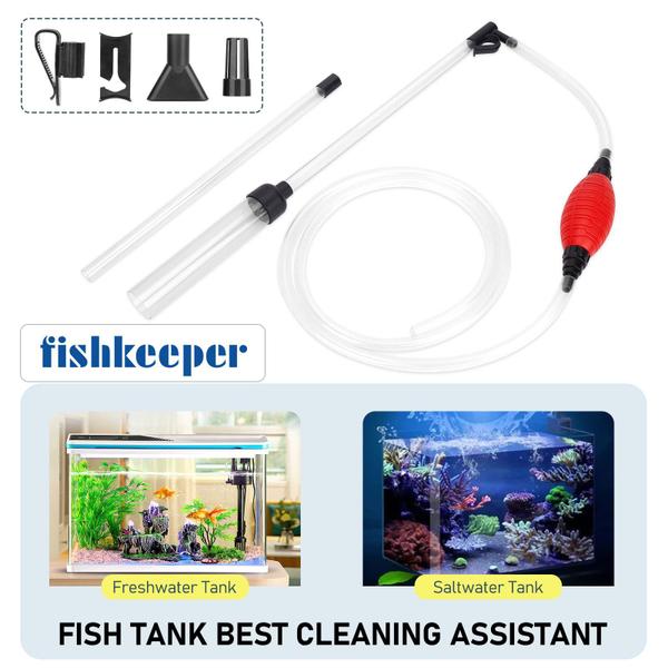 Imagem de Aspirador de cascalho para aquário fishkeeper 256GPH