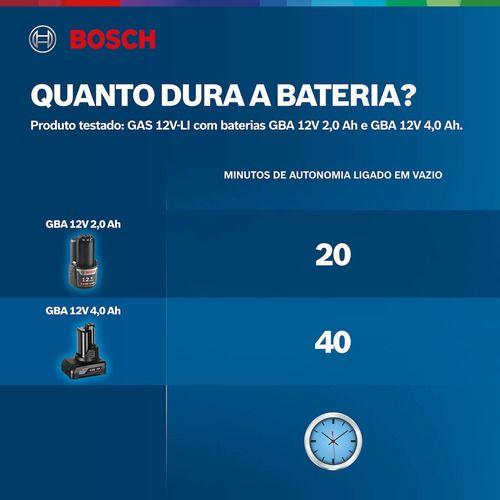 Imagem de Aspirador De Pó Bosch Gas 12v Li 12v Sem  Bateria Carregador