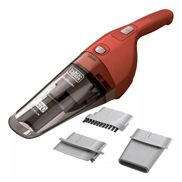 Imagem de Aspirador de Pó e Água Black+Decker APB3600 C/ Bateria Recarregável + 3 Bocais - Vermelho