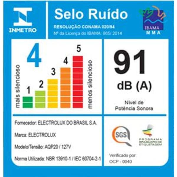 Imagem de Aspirador de Pó e Água Electrolux Acqua Power 10 Litros 127v AQP20 Preto com Amarelo