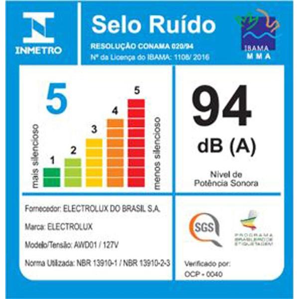 Imagem de Aspirador de Pó e Água Electrolux Hidrolux AWD01, 5 Litros, 1250 Watts 