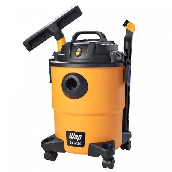 Imagem de Aspirador de Pó e Água GTW 20 Econômico 1600w Bico Múltiplo Bocal de Sopro 20L WAP 127V Amarelo/Preto