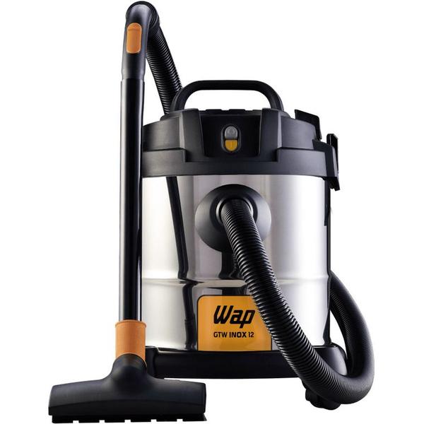 Aspirador de Pó e Água WAP GTW INOX 12 com Porta Acessórios 1400W e Bocal de Sopro Aspirador de Pó e Água WAP GTW INOX 12 com Porta Acessórios 1400W e Bocal de Sopro
