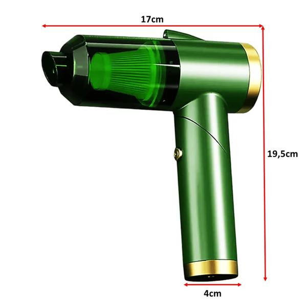 Imagem de Aspirador De Pó Portátil 3 Em 1 Sem fio 120w Bivolt Com Luz Led MXC004