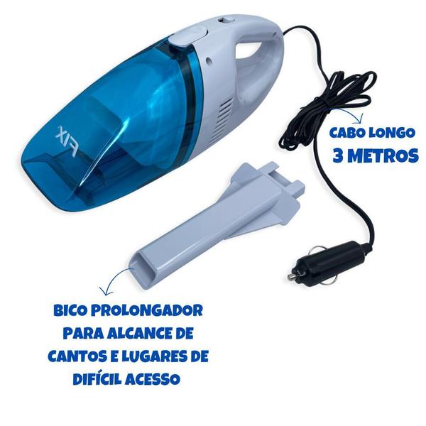 Imagem de Aspirador De Pó Portátil Automotivo para Carro 12V 35W