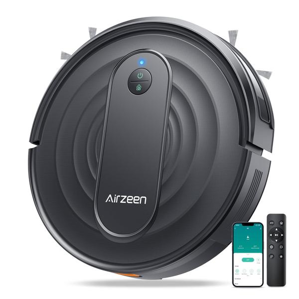 Imagem de Aspirador de pó robô Airzeen R7 3000Pa Suction Black