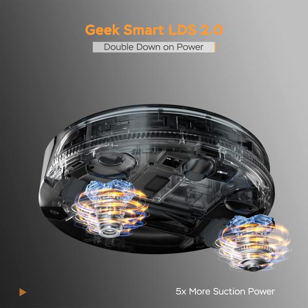 Imagem de Aspirador de pó robô Geek Smart L8 com navegação LDS