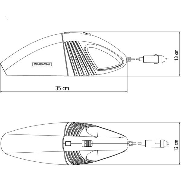 Imagem de Aspirador De Pó Tramontina Portátil Para Carros 60W 12V