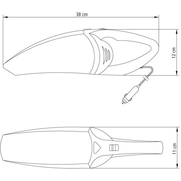 Imagem de Aspirador De Pó Tramontina Portátil Para Carros 70W 12V