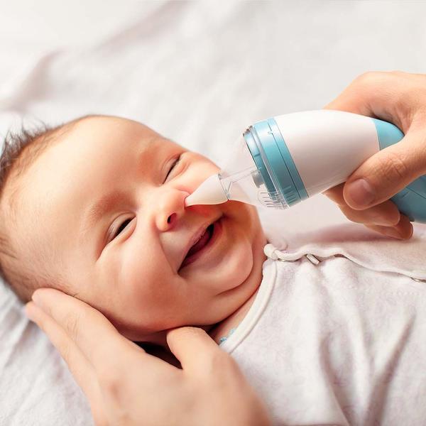 Imagem de Aspirador Nasal Elétrico Azul Para bebês Perfect Baby Multi