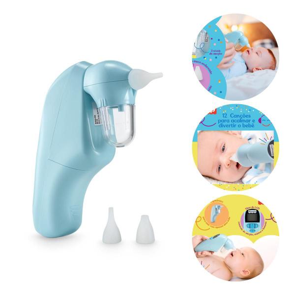 Imagem de Aspirador Nasal Elétrico Dó Ré Mi Fisher Price BB1166 Azul