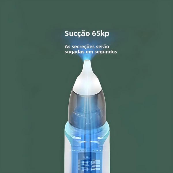 Imagem de Aspirador Nasal Elétrico para Bebê - Silencioso e Eficaz para Rinite e Obstrução Nasal